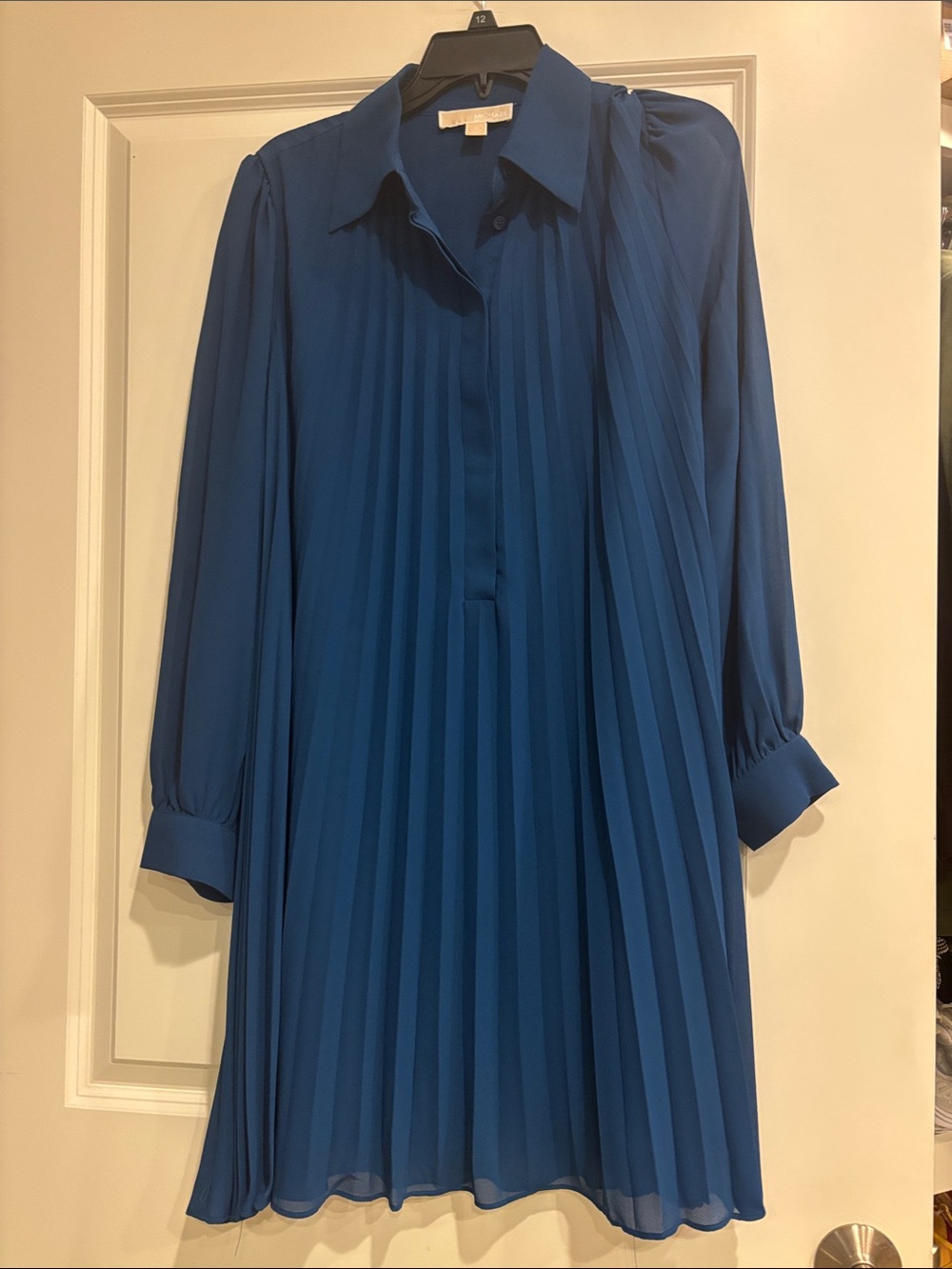 Michael Kors Teal Blue Collared Dress